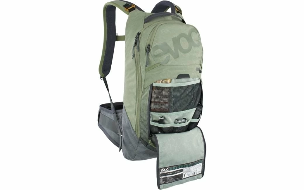 Sac à Dos Evoc Protector Trail Pro 10 Vert Olive - 2021 5 Sac à Dos Evoc Protector Trail Pro 10 Vert Olive - 2021 – Image 4